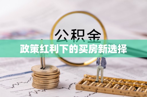 新青政策红利下的买房新选择