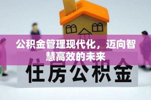 新青公积金管理现代化，迈向智慧高效的未来