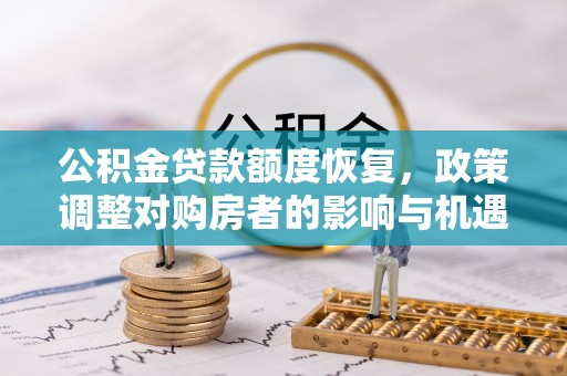 新青公积金贷款额度恢复，政策调整对购房者的影响与机遇